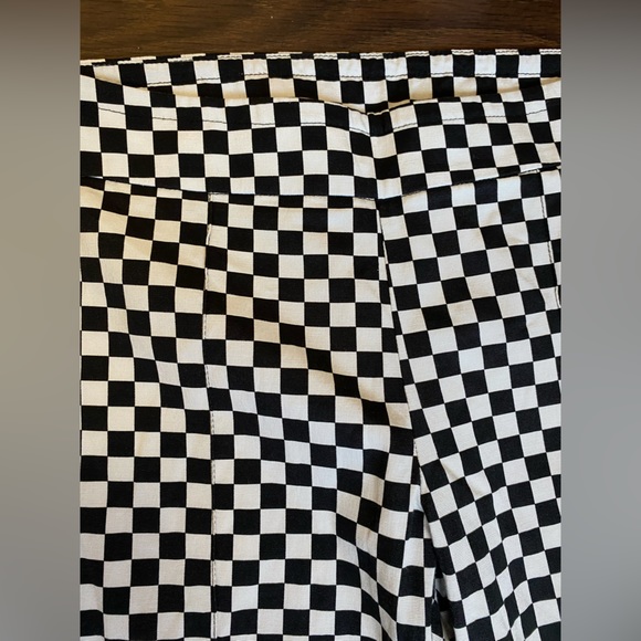 Nadine Women’s Small Checkered Casual Pant Side Zipper - Picture 2 of 8